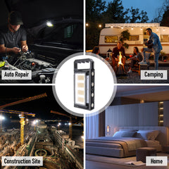 Magnetic Led Work Light Portable Led Lantern 8000mAh Rechargeable Outdoor 360 Rotating Emergency Light with 320 Led Lights for Camping Car Repair Job Site