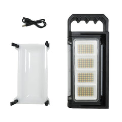 Magnetic Led Work Light Portable Led Lantern 8000mAh Rechargeable Outdoor 360 Rotating Emergency Light with 320 Led Lights for Camping Car Repair Job Site