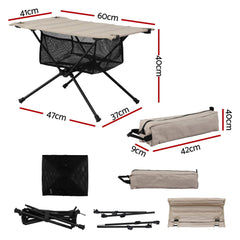 Weisshorn Folding Camping Table Portable Picnic Desk Camp Furniture