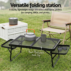 Weisshorn Camping Table Mesh Desktop Lightweight Portable Outdoor Folding Grill Desk