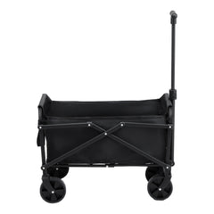 Gardeon Garden Cart Folding Trolley Camping Wagon Barrow Outdoor Beach Black