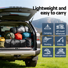 Weisshorn Camping Tent Car SUV Rear Hatchback Tents Canopy Portable Outdoor Family Black