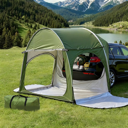 Weisshorn Camping Tent Car SUV Rear Hatchback Tents Canopy Portable Outdoor Family green