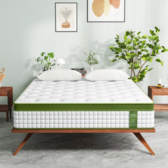 BedStory Double Mattress 30cm Medium Firm Hybrid Mattress for Pressure Relief Motion Isolation