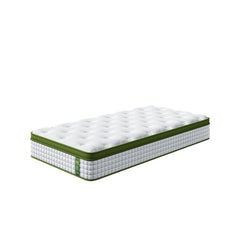 BedStory King Single Mattress 30cm Medium Firm Hybrid Mattress for Pressure Relief Motion Isolation