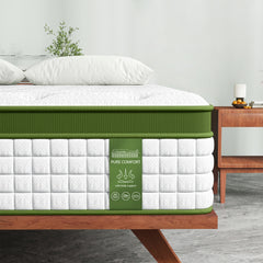BedStory Queen 30cm Hybrid Mattress Cooling Gel Memory Foam 5 Zone Pocket Spring Bed Temperature Regulating