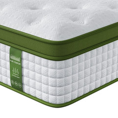 BedStory King Mattress 34cm Medium - Hybrid Mattress for Pressure Relief Motion Isolation