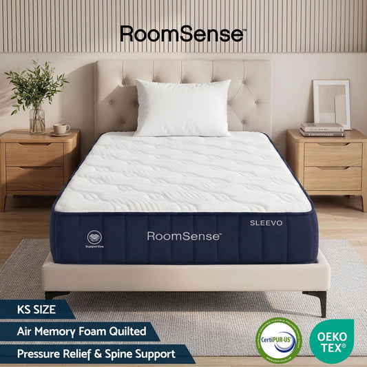RoomSense King Single Mattress, 26cm Orthopedic Firm Mattress for Back Pain Relief, Pocket Spring Hybrid Mattress King Single Size for Home & Rental