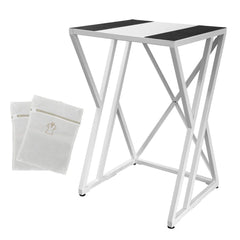 Dryer Stand Over Front Loading Washing Machine, 100kg Heavy Duty Steel Stacking Kit, 102x67x60cm Space Saving Shelf for Small Home, Anti-Slip Rubber Surface, Fits Tumble Dryers & Washers, White