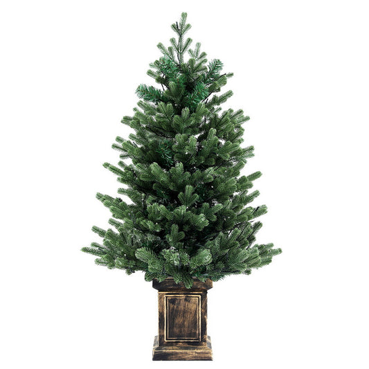 Jingle Jollys Christmas Tree 1.2M LED Potted Xmas Tree Party Decor 8 Light Modes