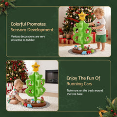 Jingle Jollys Toddler First Christmas Tree Mini Xmas Tree Toy Set with Train