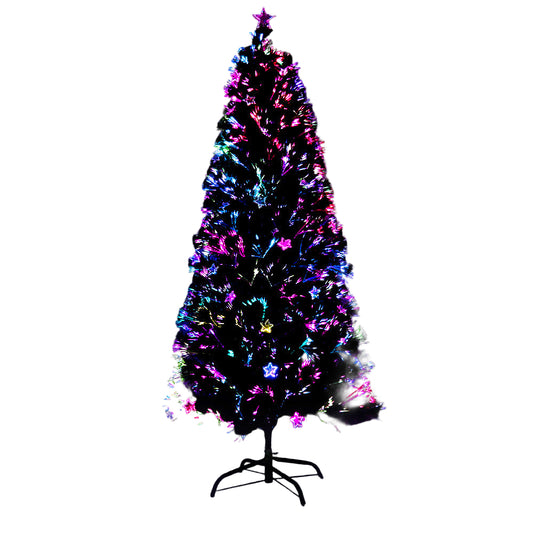 Jingle Jollys 1.8m Christmas Tree Optic Fibre LED Xmas tree Multi Colour