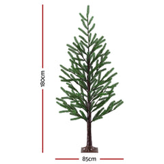 Jingle Jollys Christmas Tree 1.8M Pre-lit LED Xmas Tree 8 Modes Party Decoration