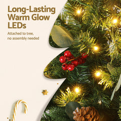 Jingle Jollys Christmas Tree 1.5m 160 LED Xmas Tree Party Decorations 355 Tips