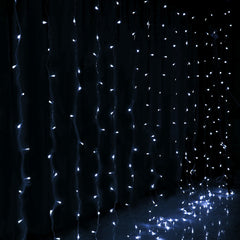 Jingle Jollys 6X3M Christmas Lights Curtain Light Cool White 600 LED