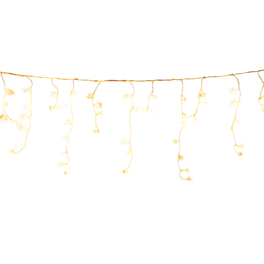 Jingle Jollys 20M Christmas Lights Icicle Light 800 LED Warm White Decor