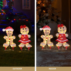 30 LED Christmas Lights Gingerbread Motif Fairy Light Decoration Jingle Jollys