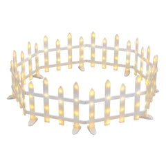 Jingle Jollys 3m Solar Christmas Fence Lights Outdoor Garden Path Decor Warm White 8pc