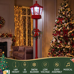 1.8M Christmas Lights Post Lamp LED Outdoor Decorations Jingle Jollys