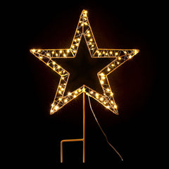 Jingle Jollys Christmas Lights 100 LED Fairy Light Ground Star Garden Decoration