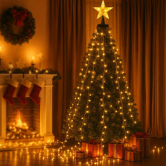 Jingle Jollys 2.5M Christmas Lights Waterfall String Light 300 LED Star Topper