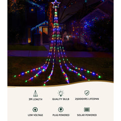 Jingle Jollys 3M Solar Christmas Lights String Light 200 LED