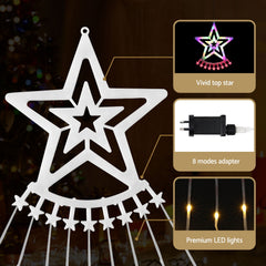 Jingle Jollys 3.8M Christmas Lights Waterfall String Light 340 LED