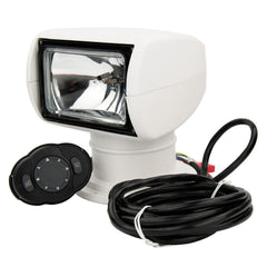 100W Halogen Marine Spotlight Remote-Controlled 2500 Lumens 360掳 Rotation IP67 Waterproof Durable Thermoplastic Build