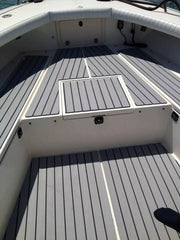 EVA Boat Flooring Mat Foam Boat Decking Faux Teak Marine Mat Boat Carpet Sea Deck Marine Flooring for Motorboat RV Yacht Kayak Surfboard 240cmx90cm