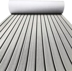 EVA Boat Flooring Mat Foam Boat Decking Faux Teak Marine Mat Boat Carpet Sea Deck Marine Flooring for Motorboat RV Yacht Kayak Surfboard 240cmx90cm