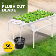 36 Plant Sites Hydroponic Grow Tool Kits Vegetable Garden Planting System Grow Site With 220V Water Pump and Sponge for Leafy Vegetable Home