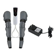 Electric Leg Massager with Air Compression for Circulаtiоn Rеlаxаtiоn Dark Gray