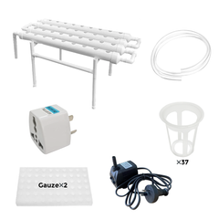 36 Plant Sites Hydroponic Grow Tool Kits Vegetable Garden Planting System Grow Site With 220V Water Pump and Sponge for Leafy Vegetable Home
