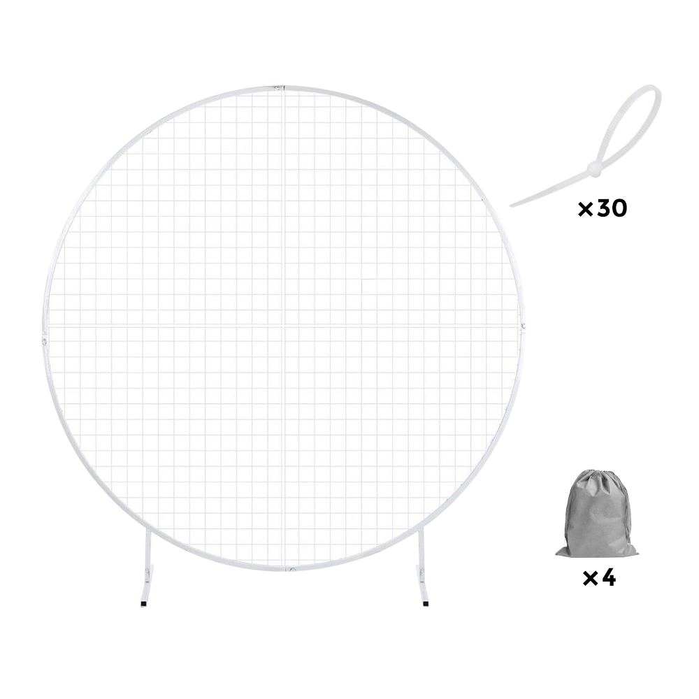 1.8M Wedding Party Round Hoop Arch Mesh