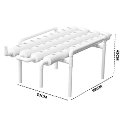 36 Plant Sites Hydroponic Grow Tool Kits Vegetable Garden Planting System Grow Site With 220V Water Pump and Sponge for Leafy Vegetable Home