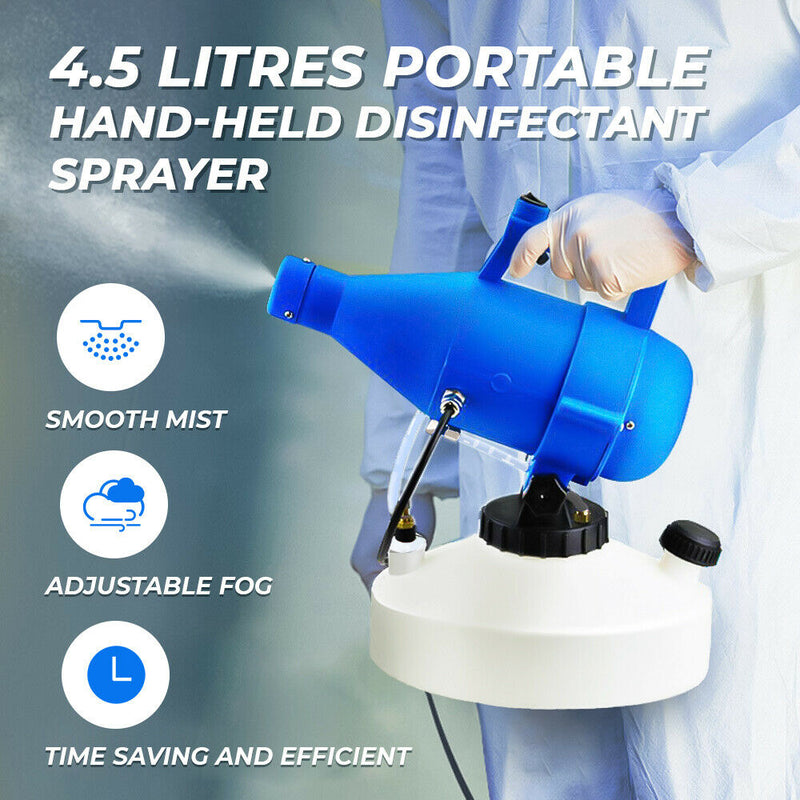 4.5L Sanitizer Sprayer Handheld Disinfectant Fogger Gun
