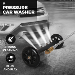 Alston Pressure Water Spray Car Undercarriage Cleaner Washer Max 4000PSI Chassis Washer Surface Cleaner 1/4 Quick Connector with Wands for Car Ground Cleaning