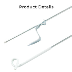 20PCS Tread in Pigtail Steel Posts Fence Pigtail Posts Electric Fence Anti-rust Pig Tail Strip Graze for Graze Farming Tape Fencing
