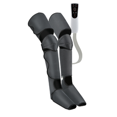 Electric Leg Massager with Air Compression for Circulаtiоn Rеlаxаtiоn Dark Gray