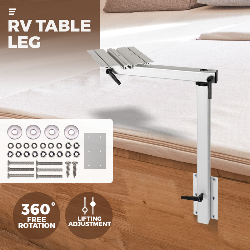 Caravan Table Leg Movable Rotatable Folding Height Camper RV