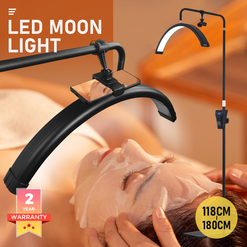 LED Moon Beauty Light with Stand Set for Eyelash Extensions Salon