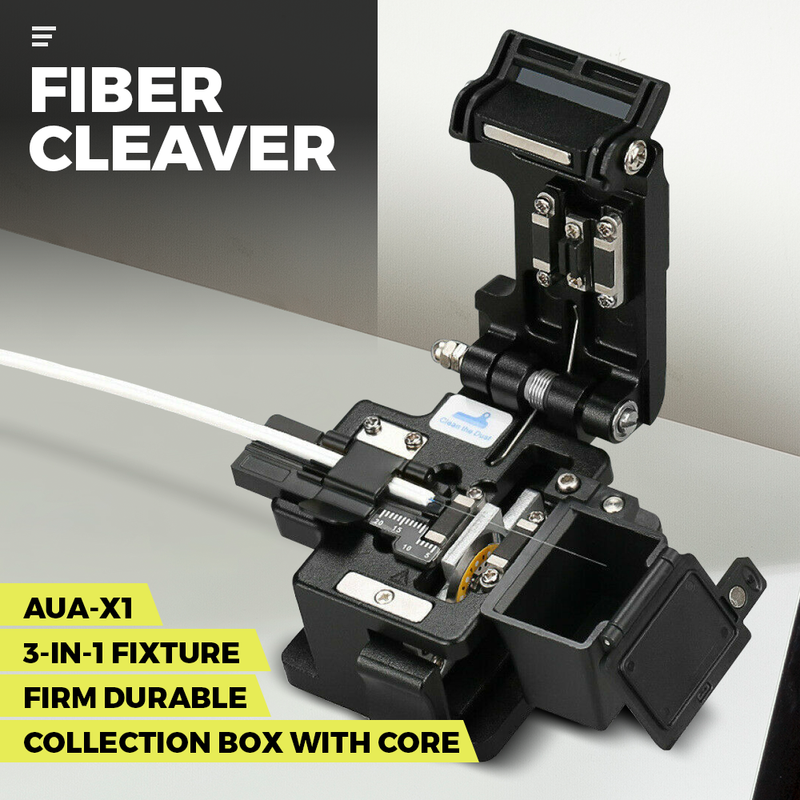 AUA-X1 Fiber-Optic Cleaver With Fiber Optic Cable Cutter