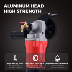 1400W Polisher Concrete Stone Wet Polishing Kit 6 Speed Grinder Including Cutting Wheel Splash Guard and 12 Grit Pads for Granite Marble Concrete Stones