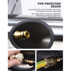 Large Stainless Steel Garden Hose Reel Cart Portable Pipe Holder Heavy Duty Water Pipe Storage Rack With Crank Handle for 1/2inch Hose up to 60M