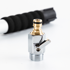 Stainless Steel Pressure Washer Gutter Cleaner Aluminium Alloy Water Fed Pole for Gutter Cleaning 180 Rotatable Nozzle Max 1.75m With Curved End