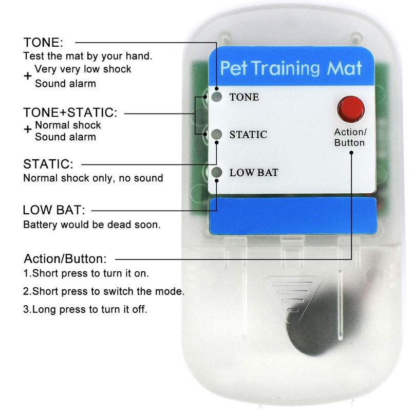 Pet Scat Mat Electronic Training Static Deterrent Safety Isolate Pulse