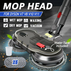 Electric Mop Head Attachment for Dyson V7 V8 V10 V11 V15 Gen5 Vacuum Cleaners 6 Washable Dry Wet Mopping Pads Included Accessories for Cordless Dyson Mop Head