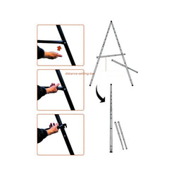 Pull Up Bar Foldable Pull Up Station Aerial Yoga Stand Height Adjustable Frame Swing TrapezeStand Frame Steel A Frame 110 kg Weight Capacity Black