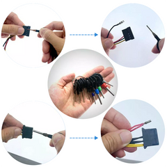 84pcs Terminal Removal Tool Kit Wire Connector Pin Remover Terminal Release Tool Kit Terminal Ejector Kit Multi-Use Car Repair Kit
