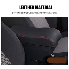 Suzuki Swift 2005-2021 Center Central Storage Car Console Seat Armrest Box Durable ABS Armrest Box Replacement Double Layer Black With USB Cable